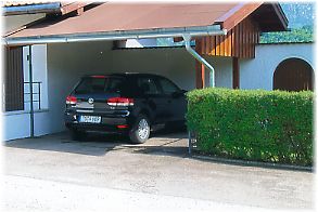 Carport für unsere Gäste kostenlos